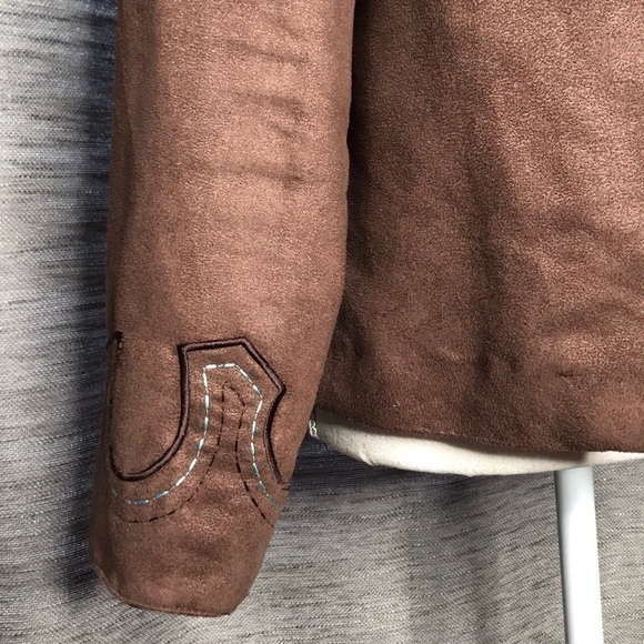 BACK IN THE SADDLE SMALL LIGHTWEIGHT WESTERN BROWN JACKET - Picture 3 of 8